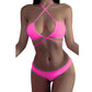 SHEIN Shein Womens Swimwear M / Pink SHEIN - Criss cross body bikini