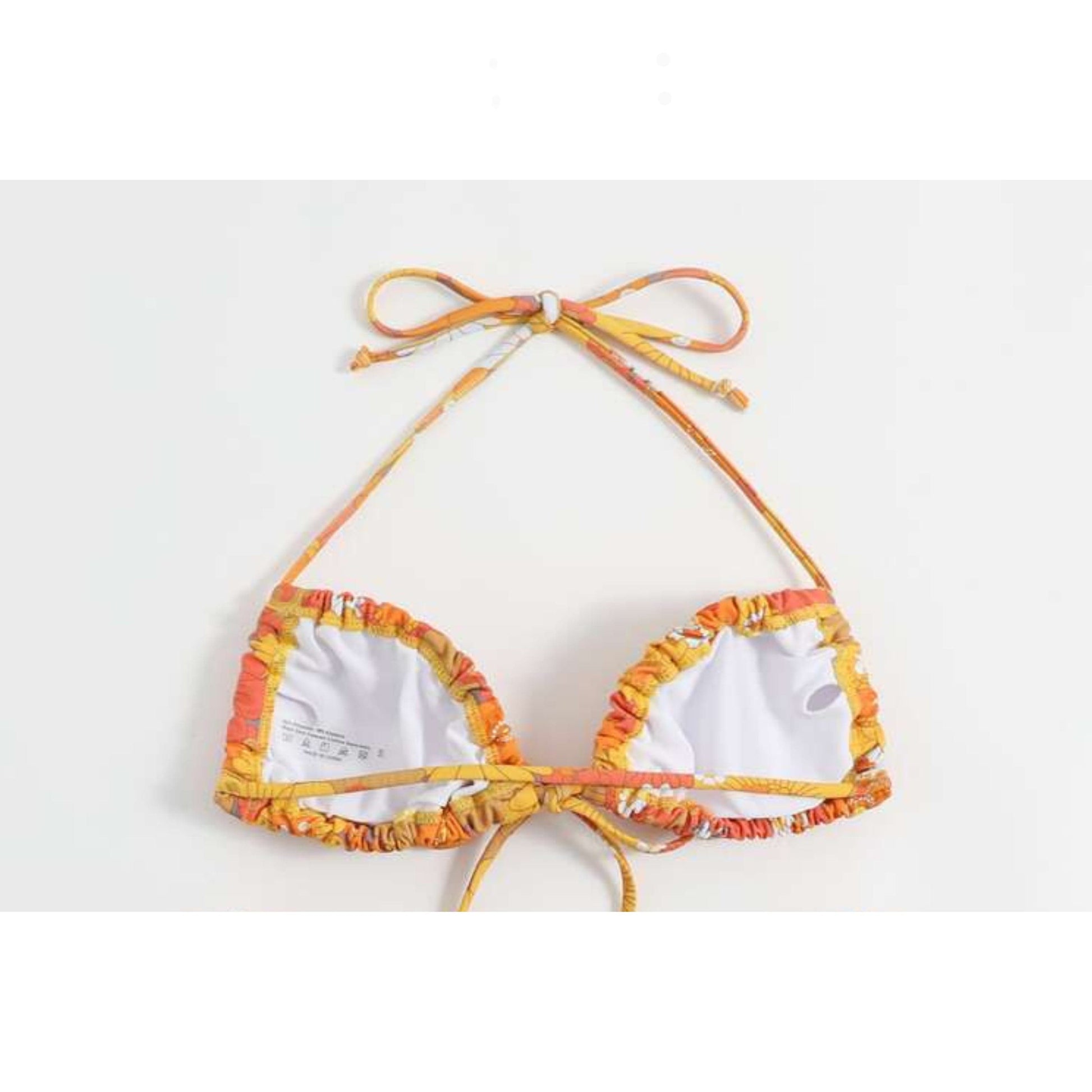 SHEIN Shein Womens Swimwear L / Multi-Color SHEIN - Floral pattern bikini top