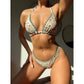 SHEIN Shein Womens Swimwear S / Multi-Color SHEIN - Floral pattern double straps bikini