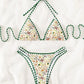 SHEIN Shein Womens Swimwear S / Multi-Color SHEIN - Floral pattern double straps bikini