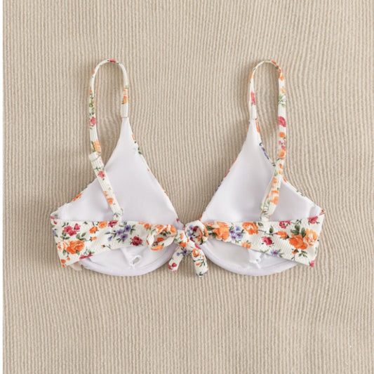 SHEIN Shein Womens Swimwear L / Multi-Color SHEIN - Floral print bikini top