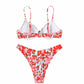 SHEIN Shein Womens Swimwear XL / Multi-Color SHEIN -Floral Printt Two Pieces Swimwear