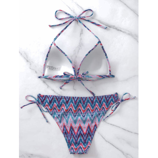 SHEIN Shein Womens Swimwear L / Multi-Color SHEIN - Graphic Printed Two Pieces