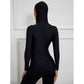 SHEIN Shein Womens Swimwear S / Black SHEIN - One piece hooded swimsuit