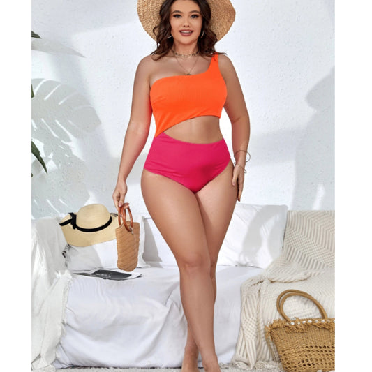 SHEIN Shein Womens Swimwear M / Multi-Color SHEIN - One Shoulder Swimsuit Swimwear