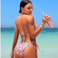SHEIN Shein Womens Swimwear L / Multi-Color SHEIN - Paisley Print Triangle Halter Bikini Swimsuit