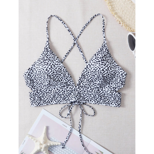SHEIN Shein Womens Swimwear L / Multi-Color SHEIN - Polka dotted design bikini top
