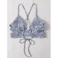 SHEIN Shein Womens Swimwear L / Multi-Color SHEIN - Polka dotted design bikini top