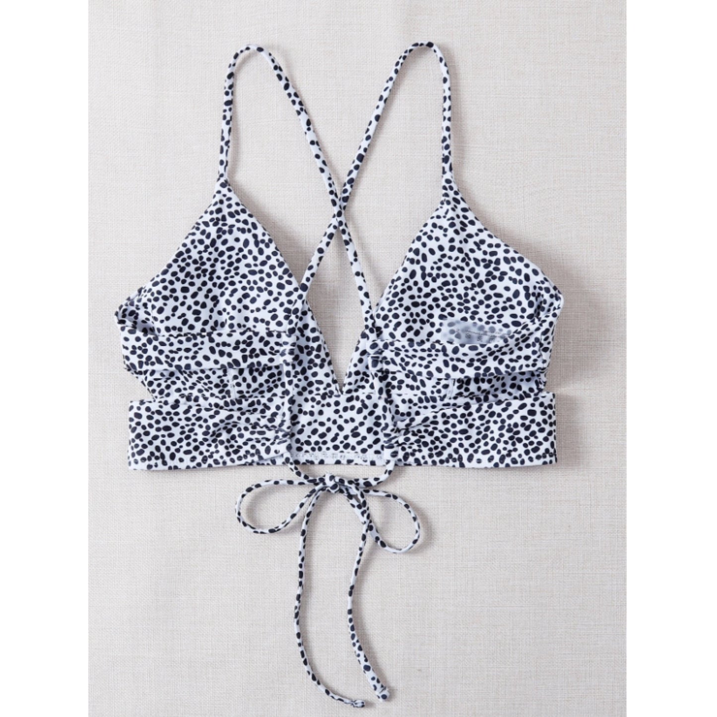 SHEIN Shein Womens Swimwear L / Multi-Color SHEIN - Polka dotted design bikini top