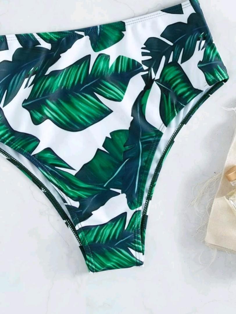 SHEIN Shein Womens Swimwear L / Multi-Color SHEIN - Print V Wired Bikini Swimsuit