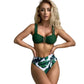 SHEIN Shein Womens Swimwear L / Multi-Color SHEIN - Print V Wired Bikini Swimsuit