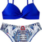 SHEIN Shein Womens Swimwear M / Multi-Color SHEIN - Push Up Floral Print  Three Pieces Swimwear