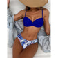SHEIN Shein Womens Swimwear M / Multi-Color SHEIN - Push Up Floral Print  Three Pieces Swimwear