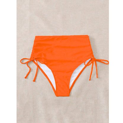 SHEIN Shein Womens Swimwear XL / Orange SHEIN - Rushed side bikini bottom