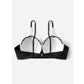 SHEIN Shein Womens Swimwear XXXXXL / Black SHEIN - Scalloped faux pearl bikini top