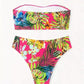 SHEIN Shein Womens Swimwear L / Multi-Color SHEIN - Sexy Printed Off Shoulder Two Pieces Swimwear
