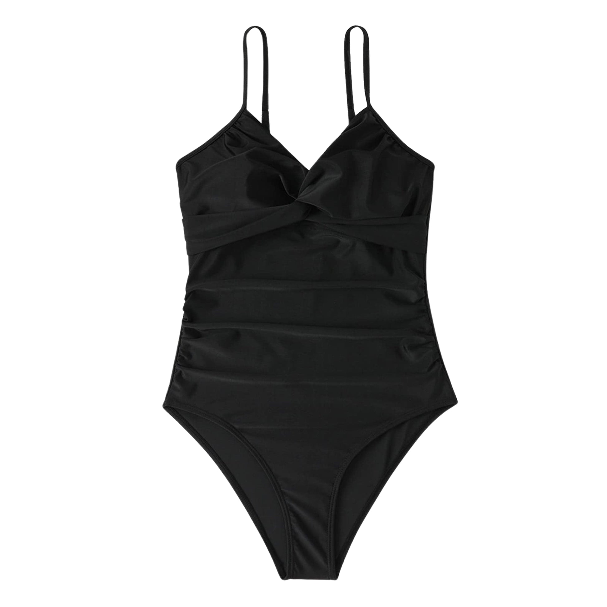 SHEIN Shein Womens Swimwear S / Black SHEIN - Slight sparkle one piece swimsuit