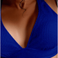SHEIN Shein Womens Swimwear SHEIN - Solid Backless Bikini Set