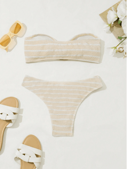 SHEIN Shein Womens Swimwear L / Multi-Color SHEIN -  Strapless Bikini Set
