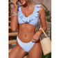 SHEIN Shein Womens Swimwear M / Multi-Color SHEIN - Stripped two piece bikini