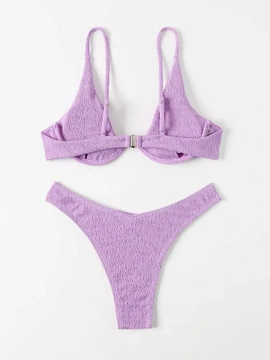 SHEIN Shein Womens Swimwear M / Purple SHEIN - Swimsuit with Cups