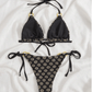 SHEIN Shein Womens Swimwear S / Multi-Color SHEIN - Swimwear Halter Triangle Side Tie