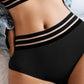 SHEIN Shein Womens Swimwear XL / Black SHEIN - Tank Top Push Up High Waist Two Pieces Swimwear