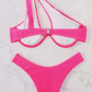 SHEIN Shein Womens Swimwear SHEIN - Textured one shoulder bikini