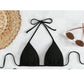 SHEIN Shein Womens Swimwear L / Black SHEIN - Thin Strip Sold Color Swimwear Bra