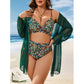 SHEIN Shein Womens Swimwear XL / Multi-Color SHEIN - Three piece floral print bikini