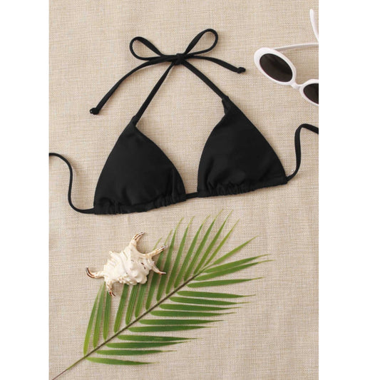 SHEIN Shein Womens Swimwear L / Black SHEIN - Triangle swimsuit bra