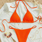 SHEIN Shein Womens Swimwear M / Orange SHEIN - Triangle SwimWEAR Two Pieces
