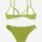 SHEIN Shein Womens Swimwear L / Green SHEIN - Two-Piece Bikini Set With Steel Support