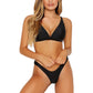 SHEIN Shein Womens Swimwear S / Black SHEIN - V-Neckline Triangle  Two Pieces Swimwear