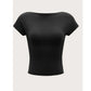 SHEIN Shein Womens Tops XS / Black SHEIN - Backless Solid t-shirt