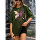 SHEIN Shein Womens Tops L / Green SHEIN - Butterfly graphic print t-shirt