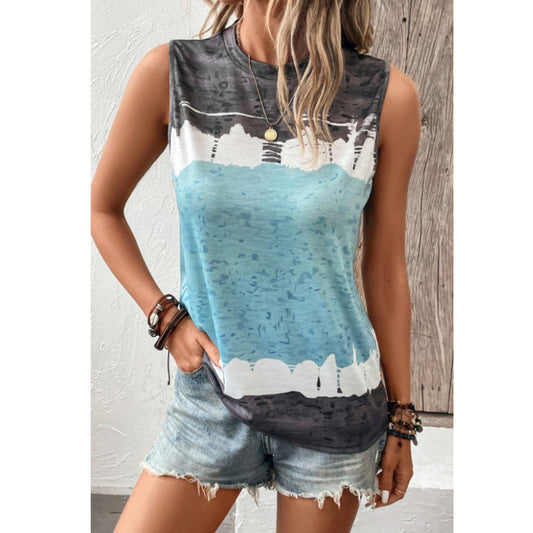 SHEIN Shein Womens Tops M / Multi-Color SHEIN - Casual Printed Tank Top