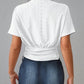 SHEIN Shein Womens Tops XL / White SHEIN - Eyelet lace crop top