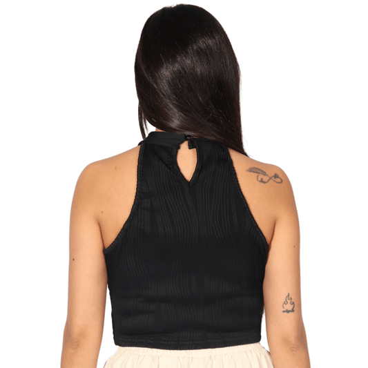 SHEIN Shein Womens Tops M / Black SHEIN - Halter Neck Top