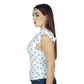 SHEIN Shein Womens Tops M / White SHEIN - Heart Printed Blouse