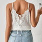 SHEIN Shein Womens Tops S / White SHEIN -  Lace Back Cami Tank Top