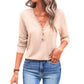 SHEIN Shein Womens Tops S / Beige SHEIN -  Lace Trim Button Front Blouse