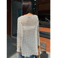 SHEIN Shein Womens Tops M / Beige SHEIN -  Mesh woven top