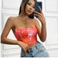 SHEIN Shein Womens Tops XS / Multi-Color SHEIN - MultiColor Crop Top