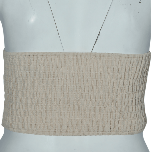 SHEIN Shein Womens Tops L / Beige SHEIN - Off Shoulder Crop Top
