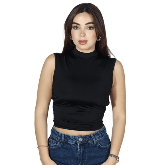 SHEIN Shein Womens Tops M / Black SHEIN - Open Back Tank Top