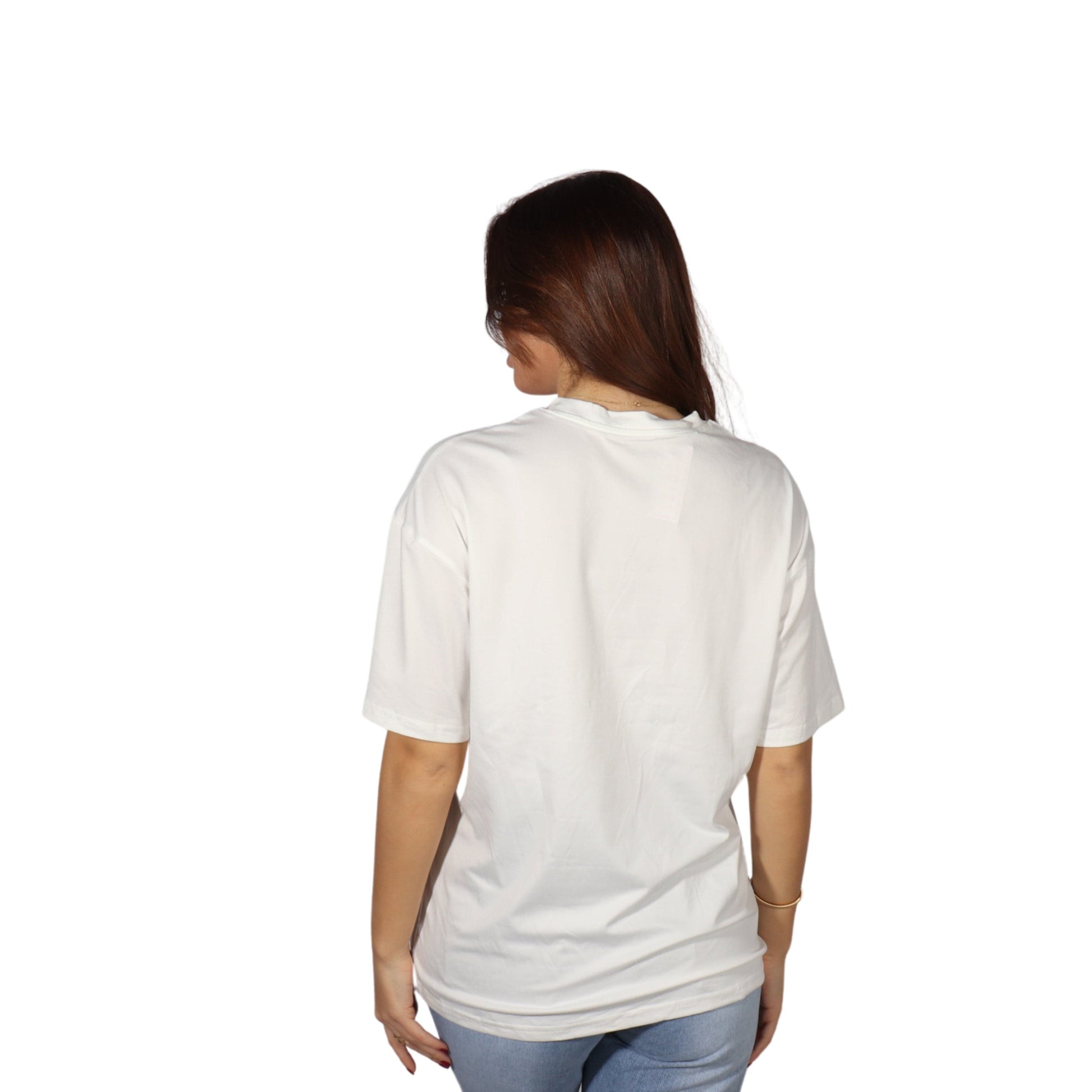 SHEIN Shein Womens Tops XS / White SHEIN - Oversized logo  plain t-shirt