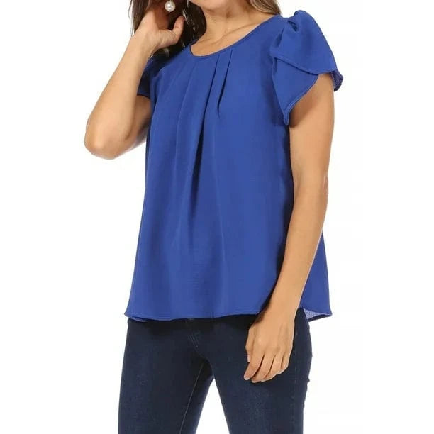 SHEIN Shein Womens Tops XXXXL / Blue SHEIN - Round Neck Blouse