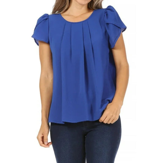 SHEIN Shein Womens Tops XXXXL / Blue SHEIN - Round Neck Blouse