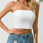 SHEIN Shein Womens Tops XS / White SHEIN - Rushed Crop Top